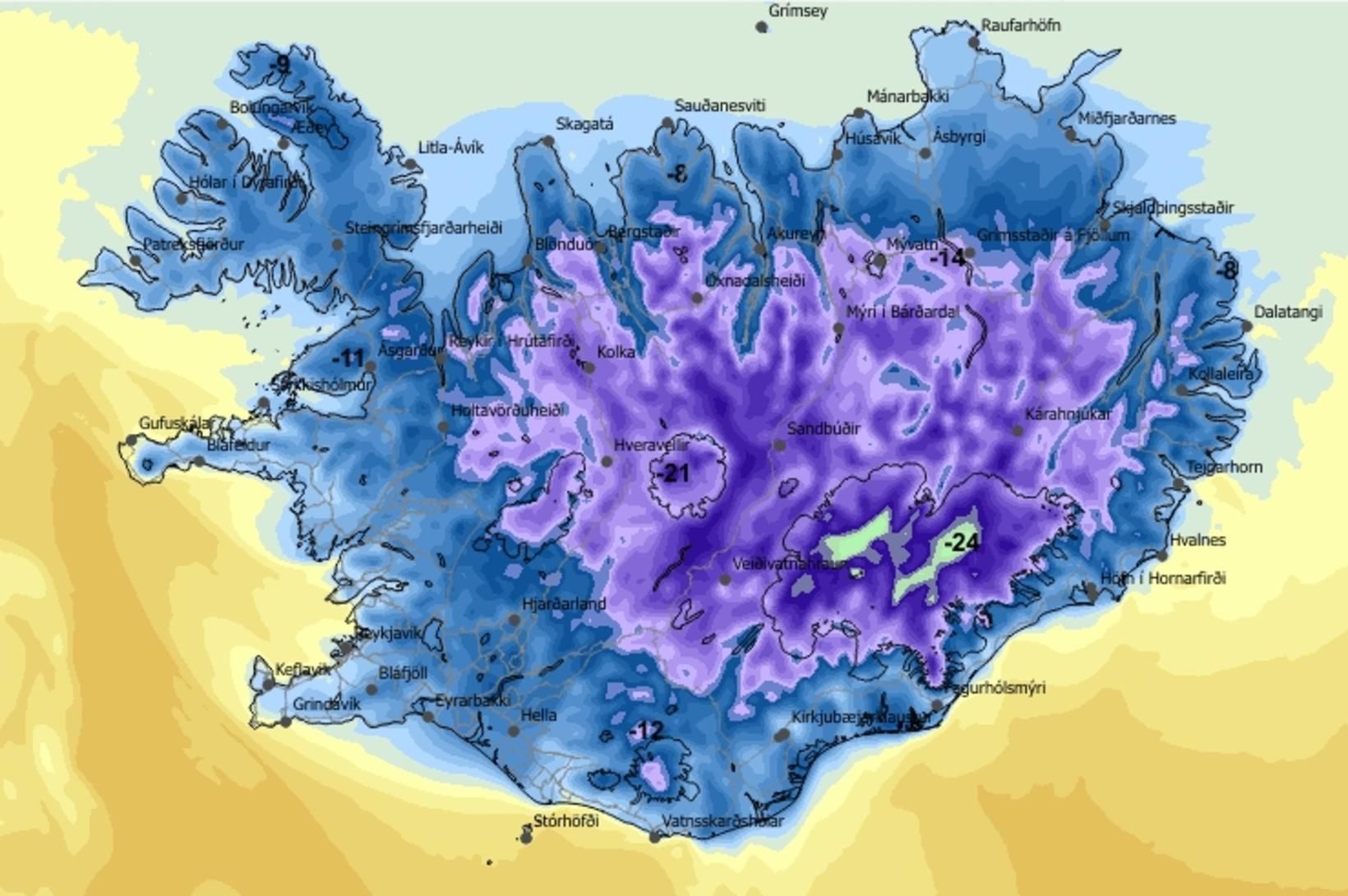 Él síðdegis á vestanverðu landinu