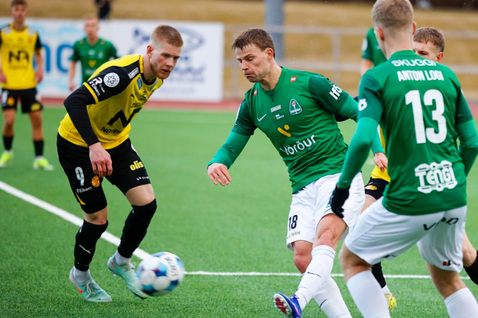 Blikar unnu eftir umdeildan vítaspyrnudóm