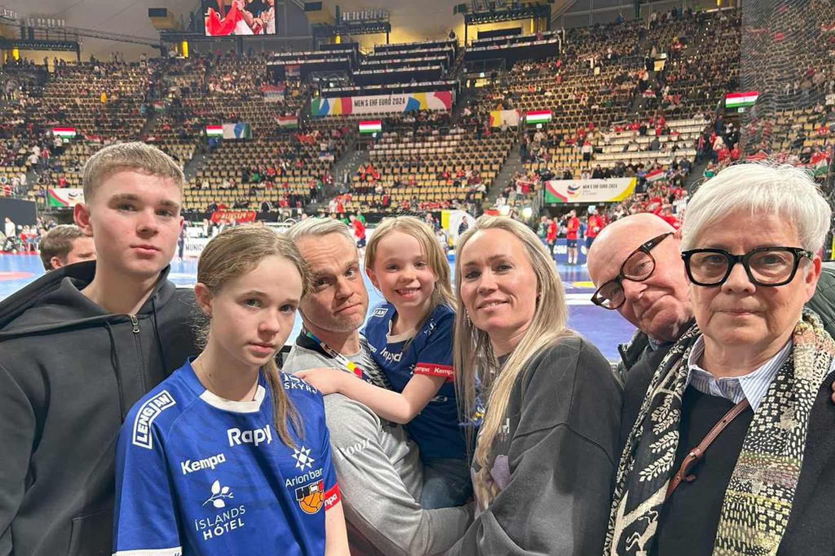 F.v. Bjarki Snorrason, Elsa Snorradóttir, Snorri Steinn og Sóley Ása …
