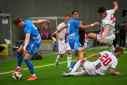 Benoný Breki Andrésson jafnaði gegn Eistlandi á 87. mínútu.