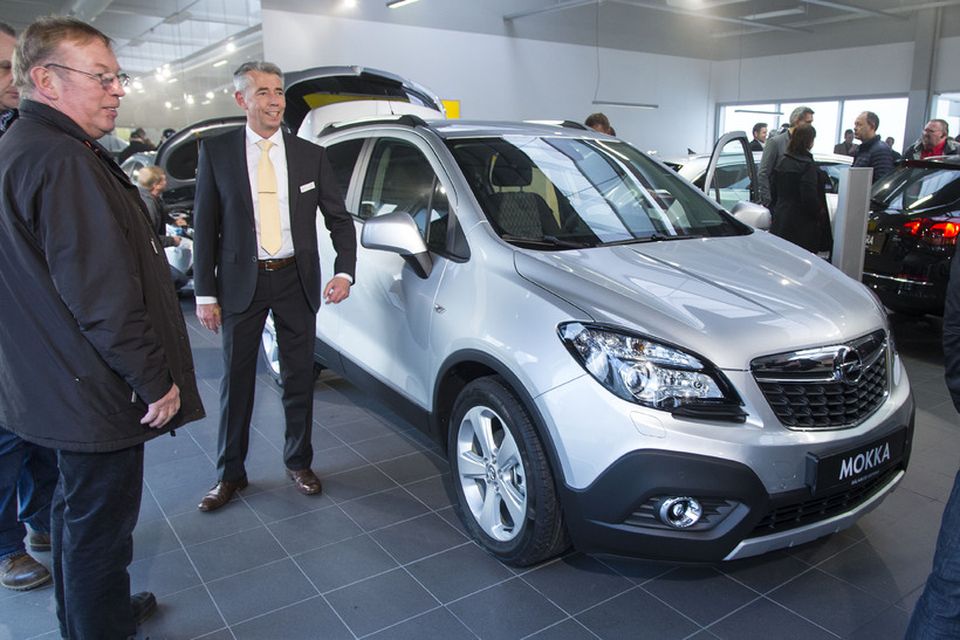 Jepplingurinn Opel Mokka var meðal úrvalsins á Opel-sýningunni hjá Bílabúð Benna.