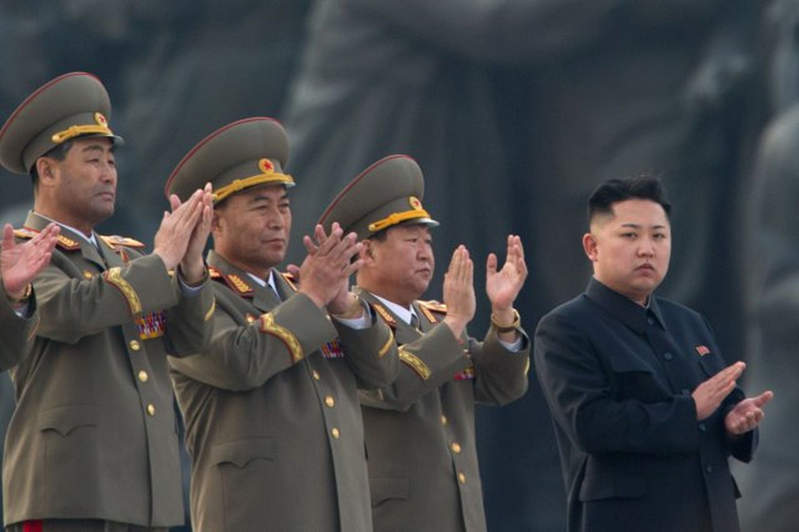 Kim Jong-Un leiðtogi Norður-Kóreu hefur hótað óvinaríkjum árásum.