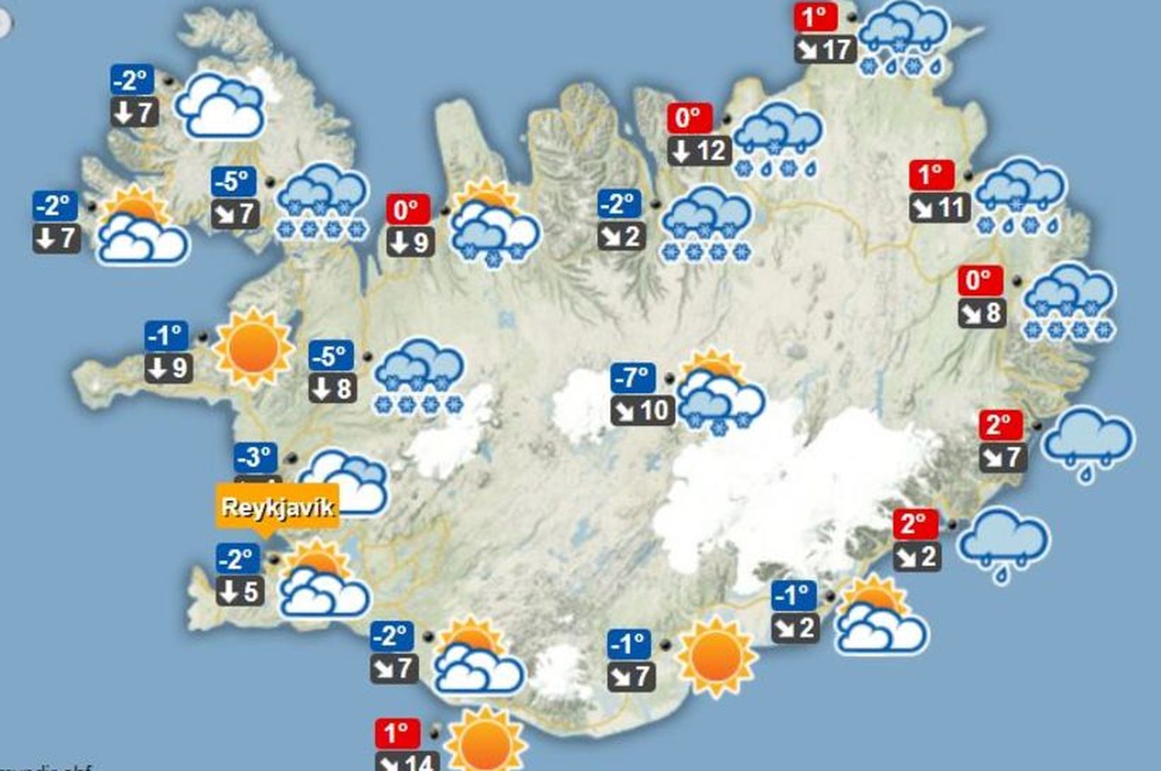 Veðurviðvaranir enn í fullu gildi