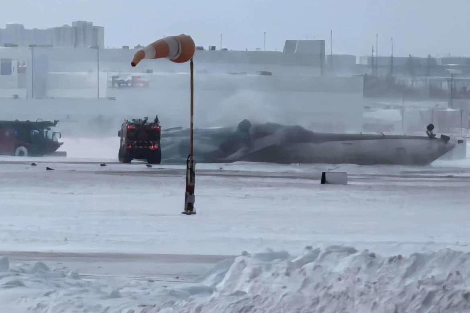 Þotan var að koma frá Minneapolis.