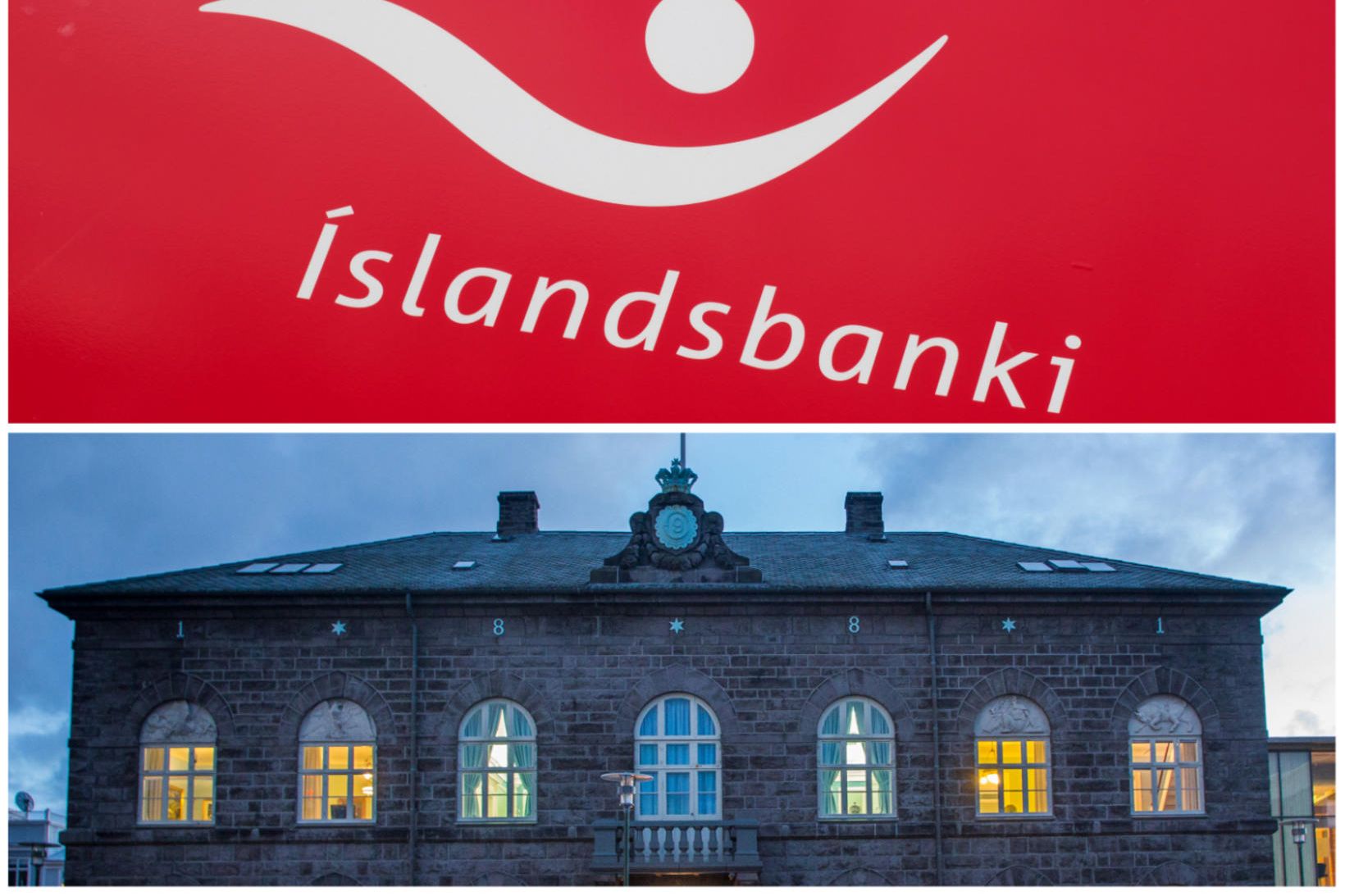 Íslandsbanki og Alþingi.