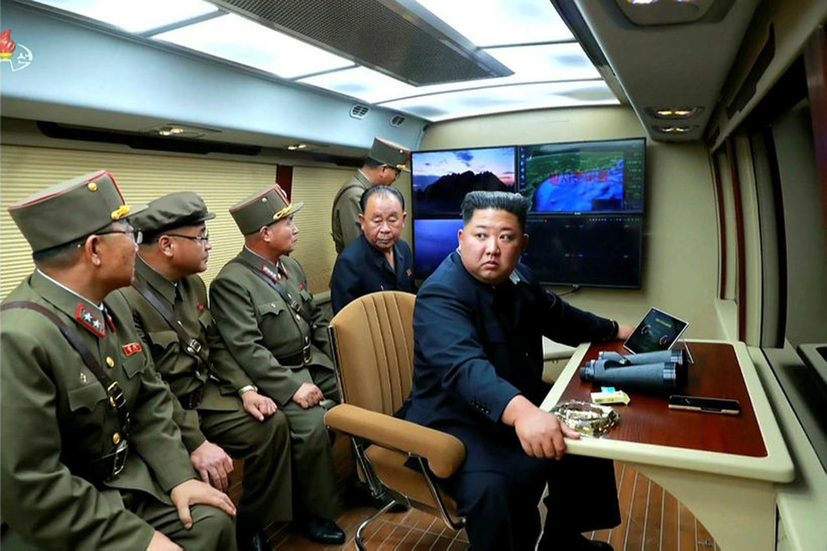 Kim Jong-un, einræðisherra N-Kóreu, var allt annað en sáttur.