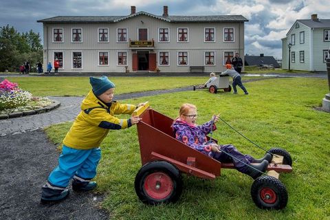Árbæjarsafn museum is very popular with children.