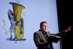 David Walliams fór á kostum í Bæjarbíói í Hafnarfirði fyrir tveimur árum.