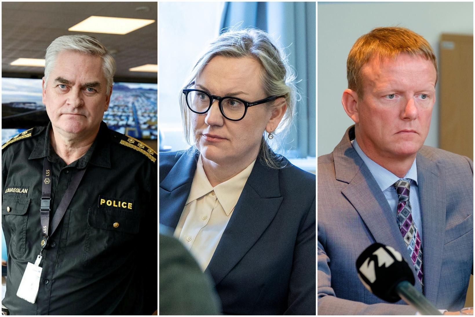 Úlfar Lúðvíksson, fyrrverandi lögreglustjóri á Suðurnesjum, Þorbjörg Sigríður Gunnlaugsdóttir dómsmálaráðherra …