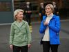 Ursula von der Leyen and Kristrún Frostadóttir at Reykjavík Airport.