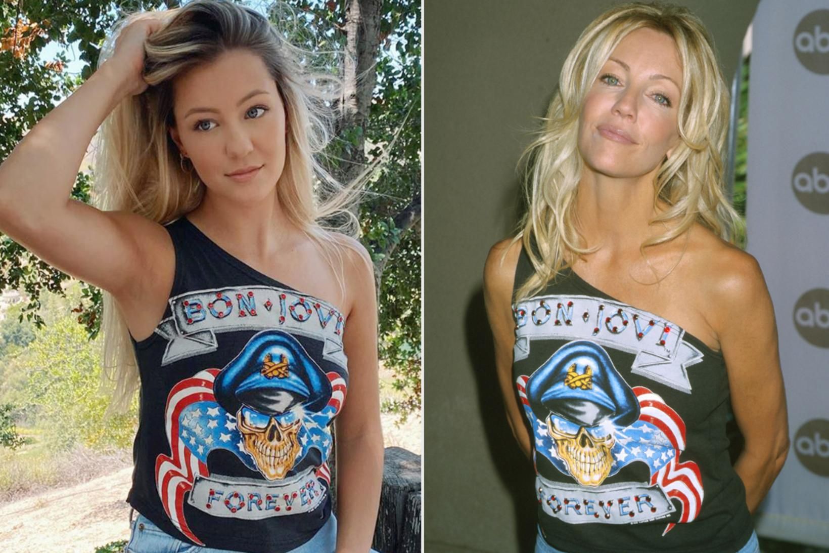 Mæðgurnar Ava Sambora og Heather Locklear í sama bolnum með …