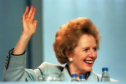 Margaret Thatcher, fyrrverandi forsætisráðherra Bretlands.