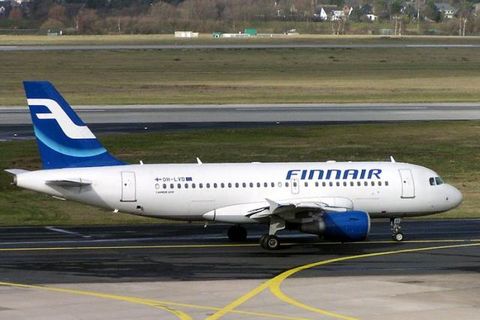 Airbus plane from Finnair.
