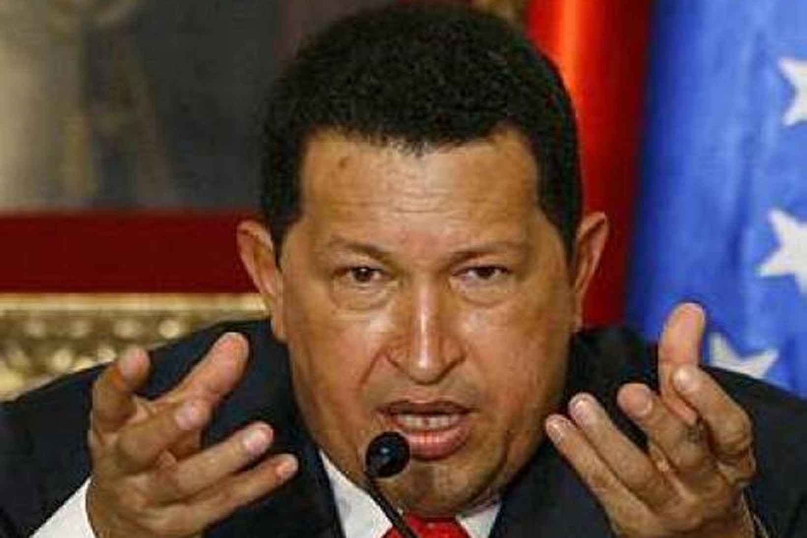 Hugo Chavez var ekki ánægður með mistök CNN