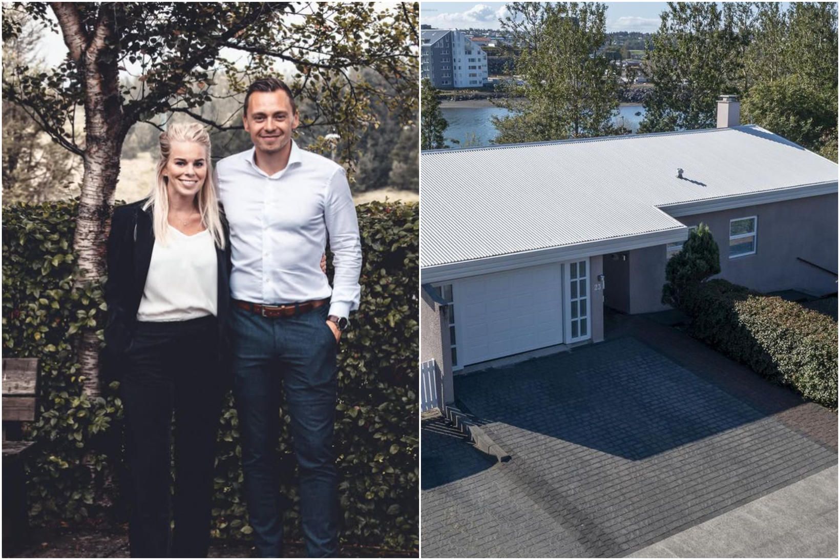 Íris og Arnar Freyr keyptu hús með tjörn og útsýni í Grafarvogi