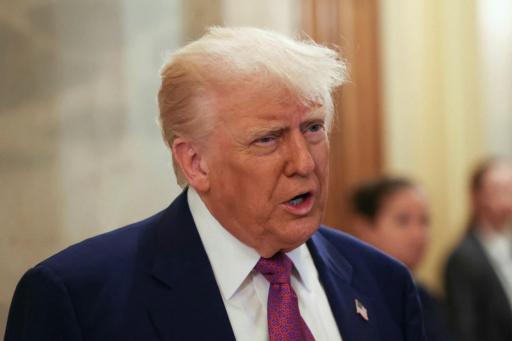 Donald Trump á Capitol Hill í Washington á fimmtudag.