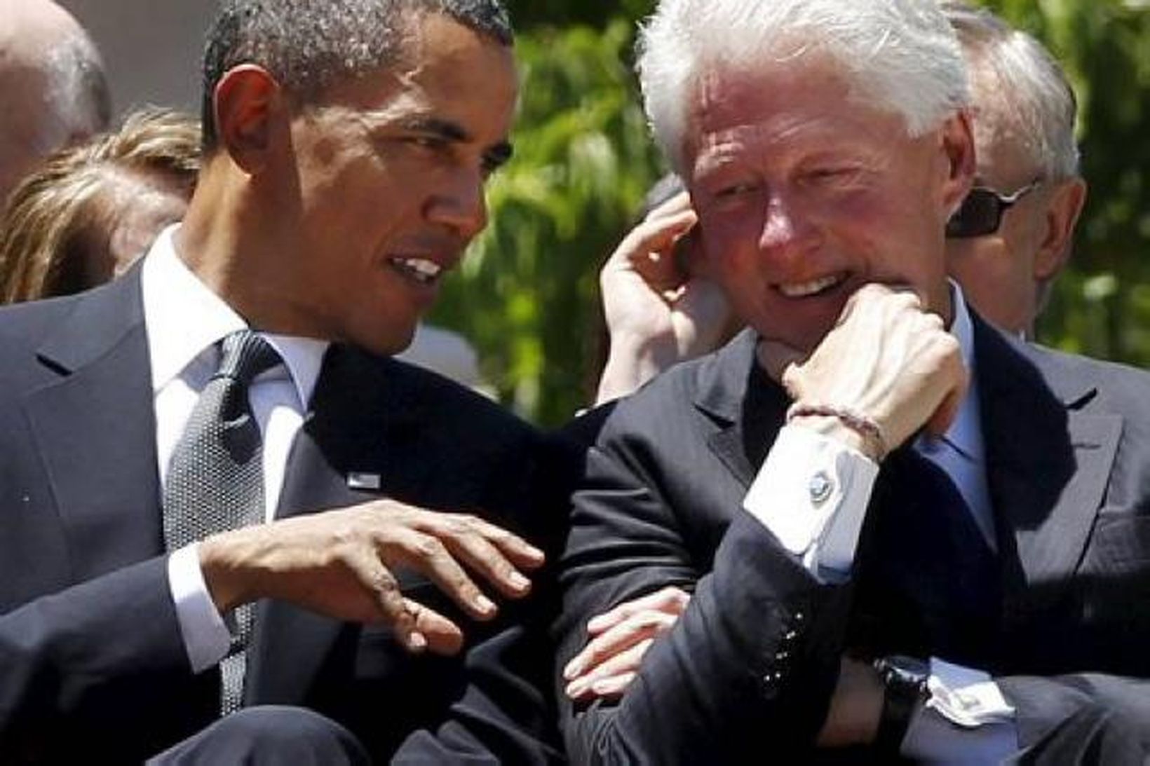 Obama og Clinton nýlega.