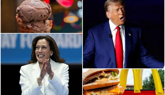 Harris kaupir ís á meðan Trump kaupir McDonald's