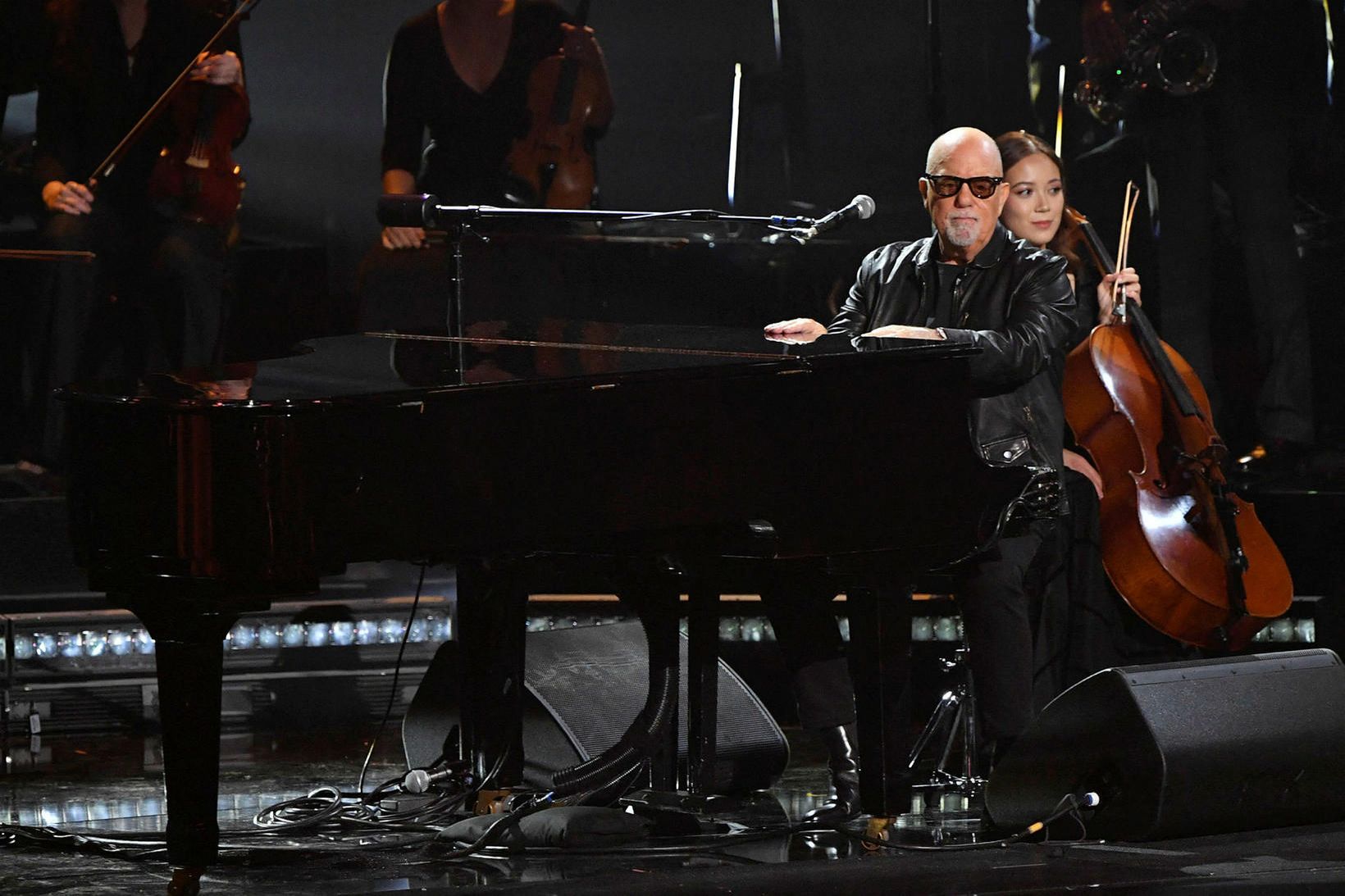 Billy Joel spilaði á Grammýverðlaununum í fyrra.