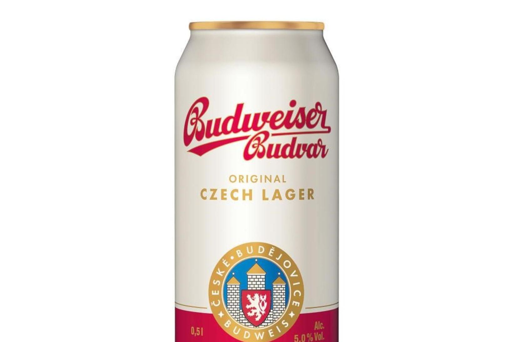 Budweiser Budvar Original Lager 0,5L í dós með framleiðslu dagsetninguna …