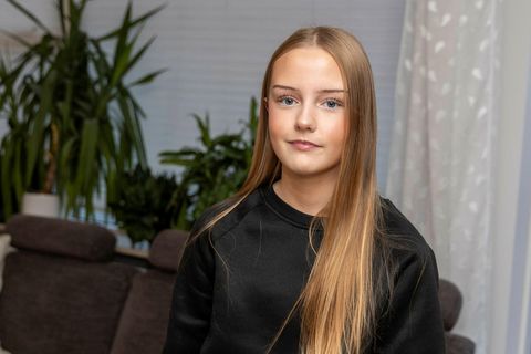 Kristín Gyða Bjarnveigardóttir bakaði jógúrtmöffins sem hún skreytti og setti í hrekkjavökubúning.