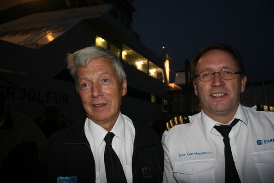 Skipstjórarnir Steinar Magnússon og Ívar Gunnlaugsson.