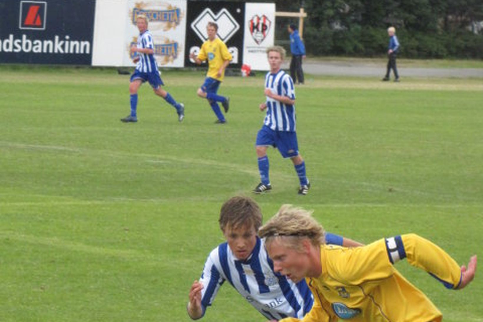 Gunnar Þorsteinsson í leik með 3. flokki Grindavíkur.