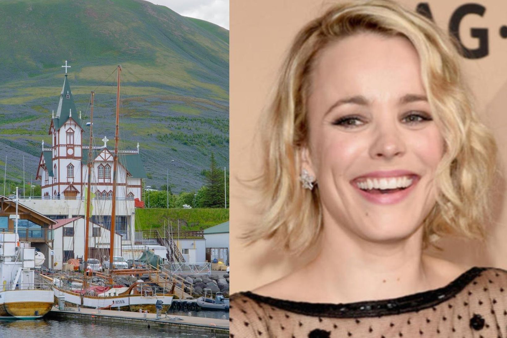 Rachel McAdams heillaðist af Húsavík.