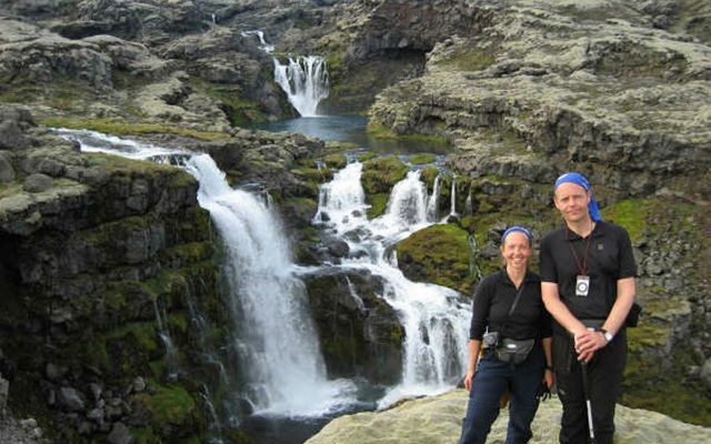 „Við lýsum ákveðinni leið í bókinni en það er sveigjanlegt hvar þú gistir og hvernig …