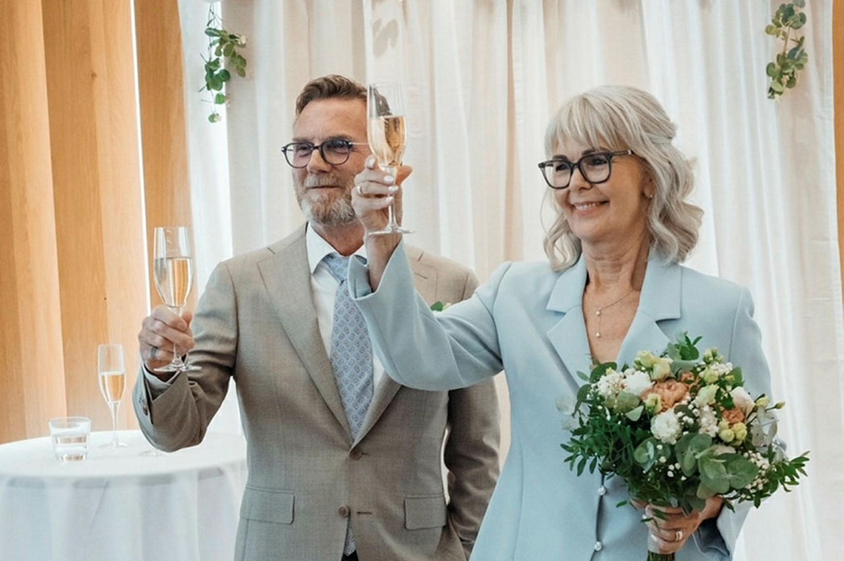 Kvæntist ástinni eftir 22 ára samband 