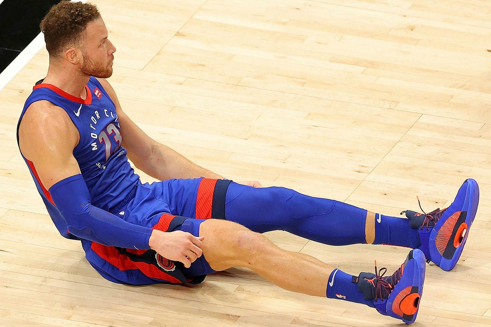 Blake Griffin í leik með Detroit Pistons fyrr á árinu.