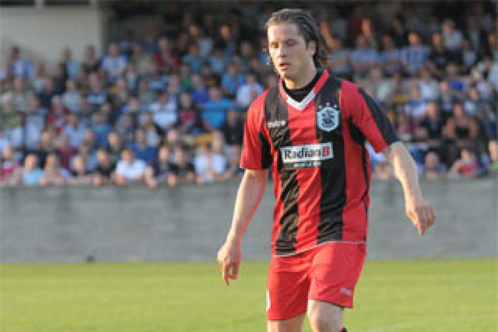 Jóhannes Karl Guðjónsson í búningi Huddersfield.