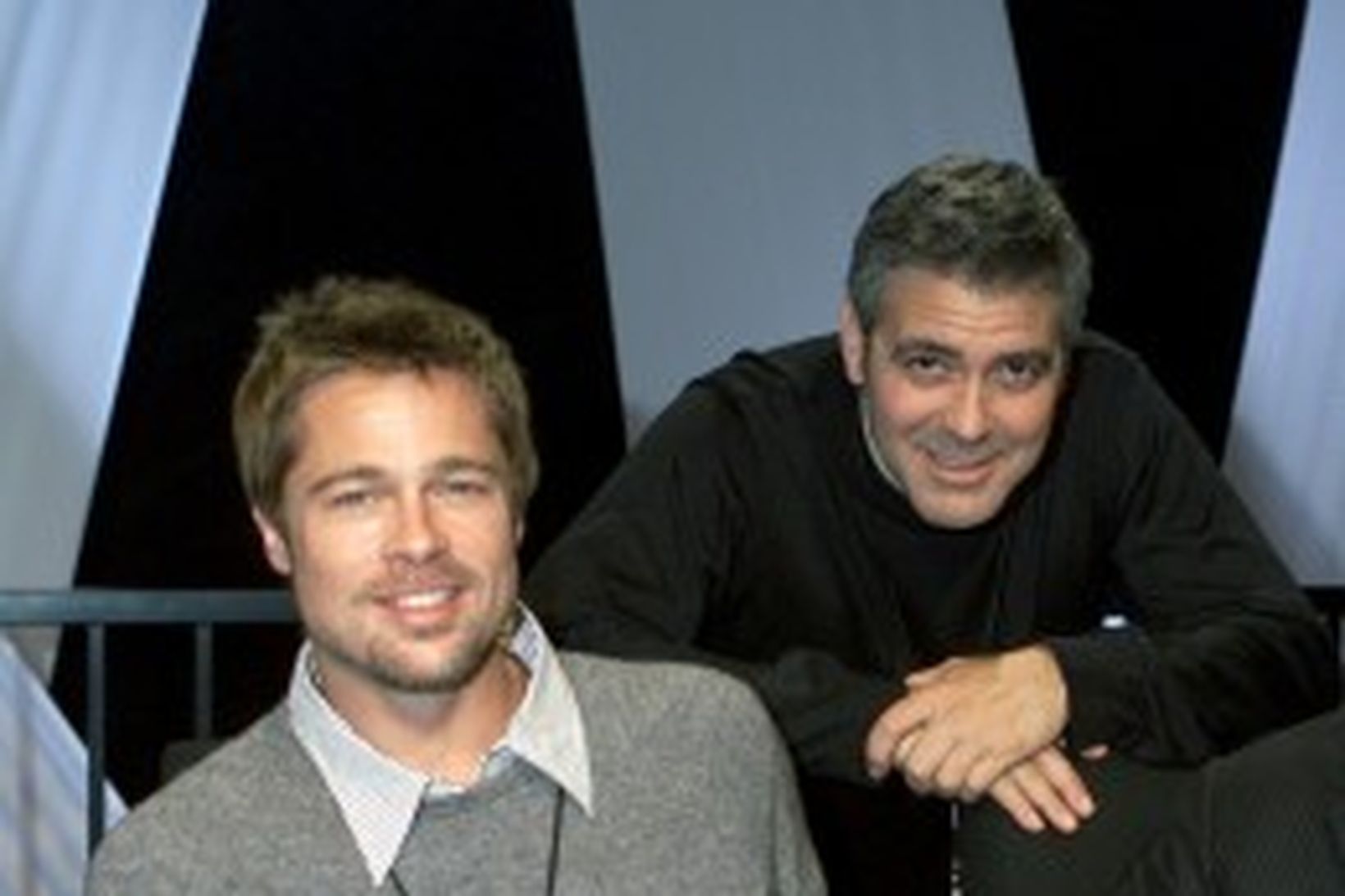 Vinirnir Brad Pitt og George Clooney