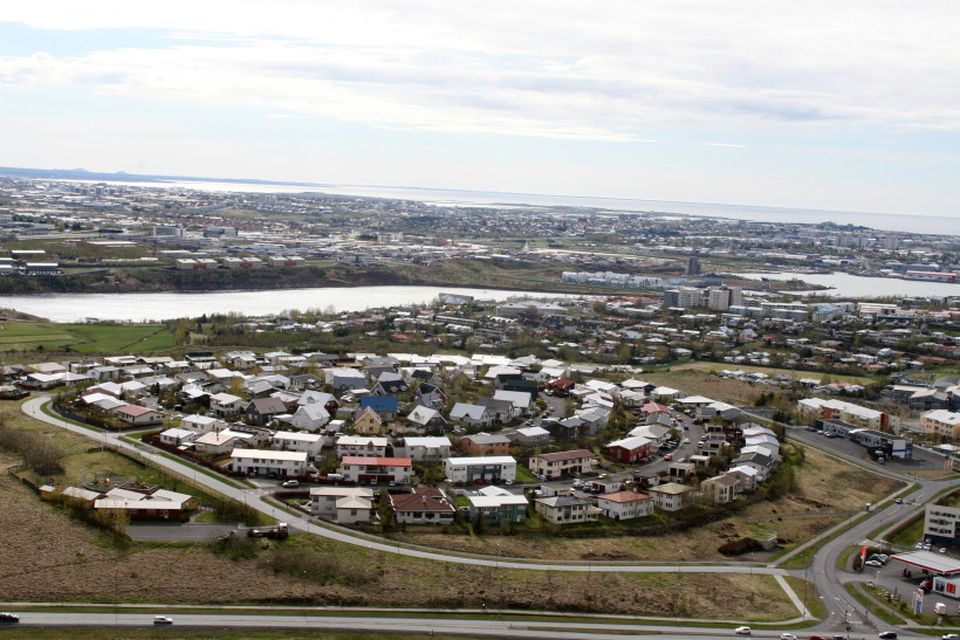 Húsahverfið í Grafarvogi er vel skipulagt, sem hringlaga völdunarhús.