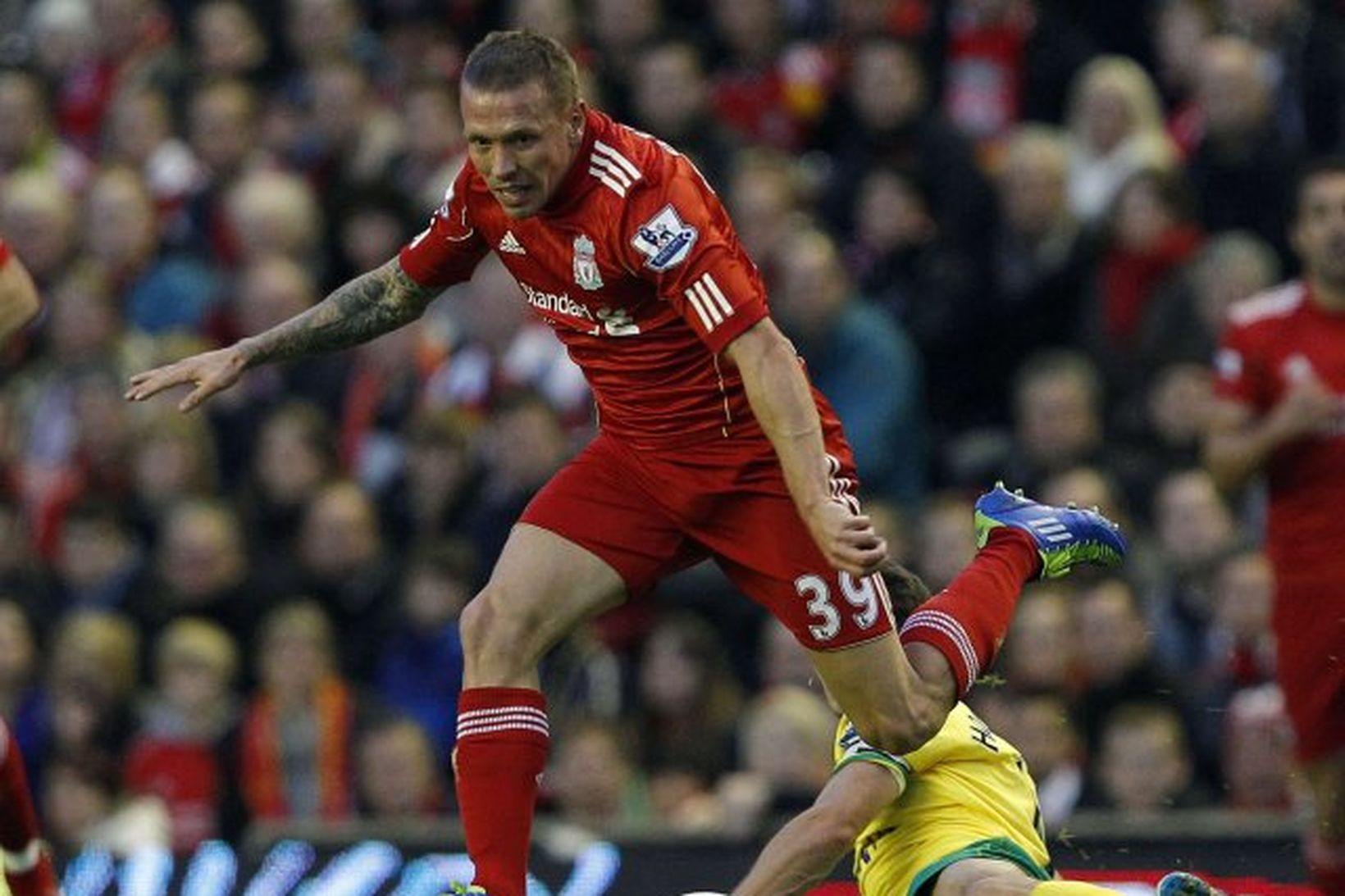 Craig Bellamy framherji Liverpool.