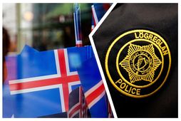Lögreglan sinnti sýnilegri löggæslu á þjóðhátíðardaginn í dag.