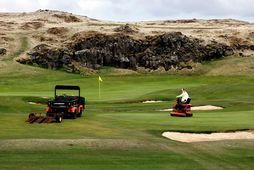 Mikil umferð hefur verið um golfvöllinn frá opnun.