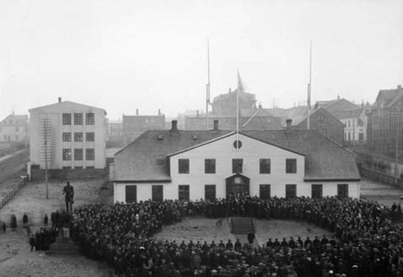 Sovereignty celebrations in Reykjavik in 1018.