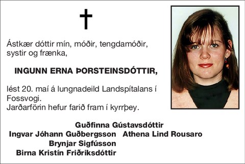 Ingunn Erna Þorsteinsdóttir,