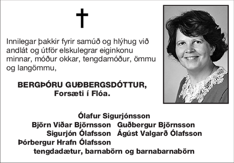 Bergþóru Guðbergsdóttur,