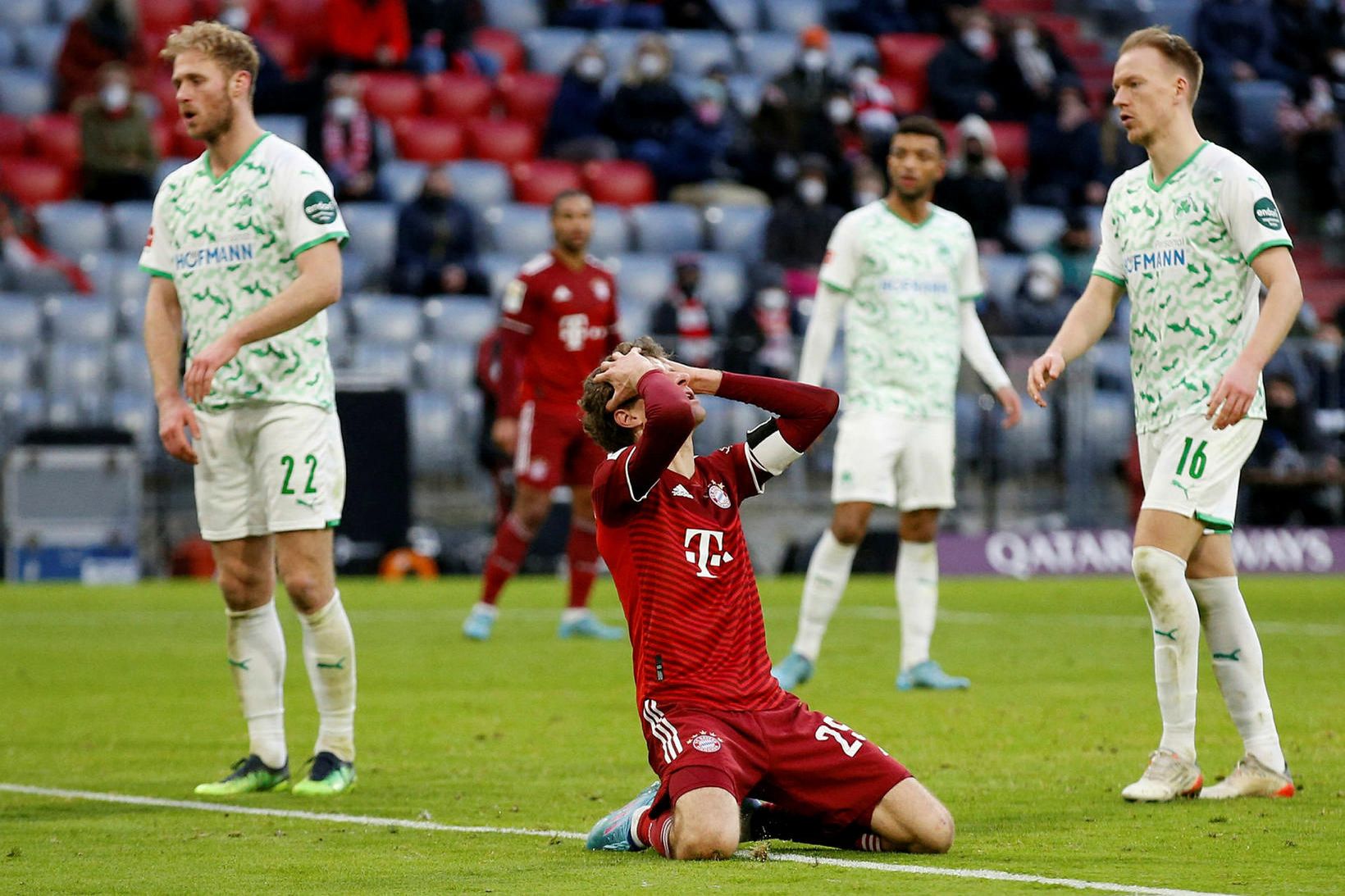 Thomas Müller hefur í tvígang smitast af kórónuveirunni.