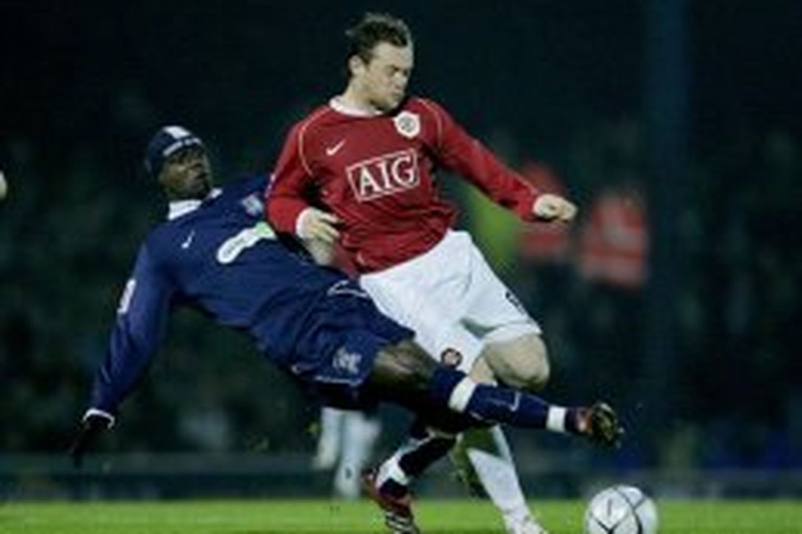 Wayne Rooney komst lítið áleiðis gegn sterkum varnarmönnum Southend í …