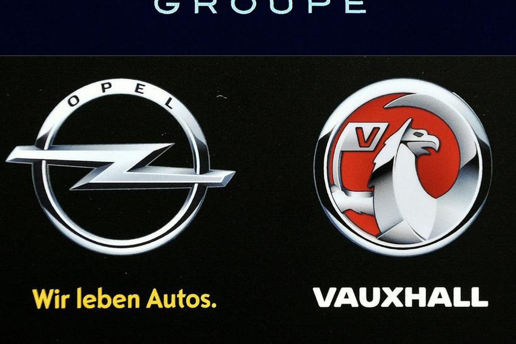 Táknmerki PSA Peugeot Citroen, Opel og Vauxhall.
