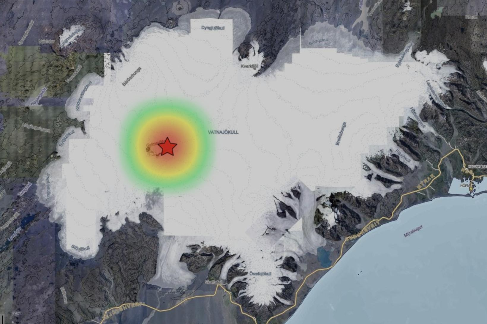 Skjálfti upp á 4,3 við Grímsvötn