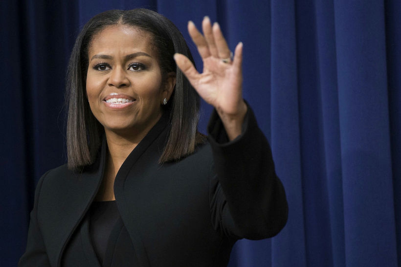 Michelle Obama deildi ræktarlagalista sínum með fylgjendu,