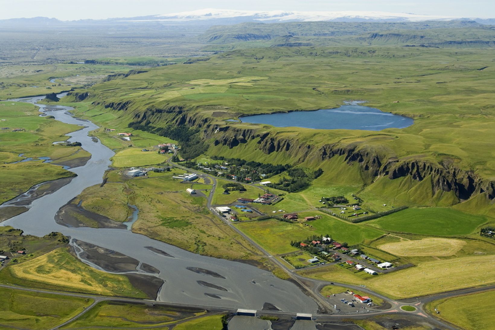 Ferðamaðurinn var á leið um Kirkjubæjarklaustur.