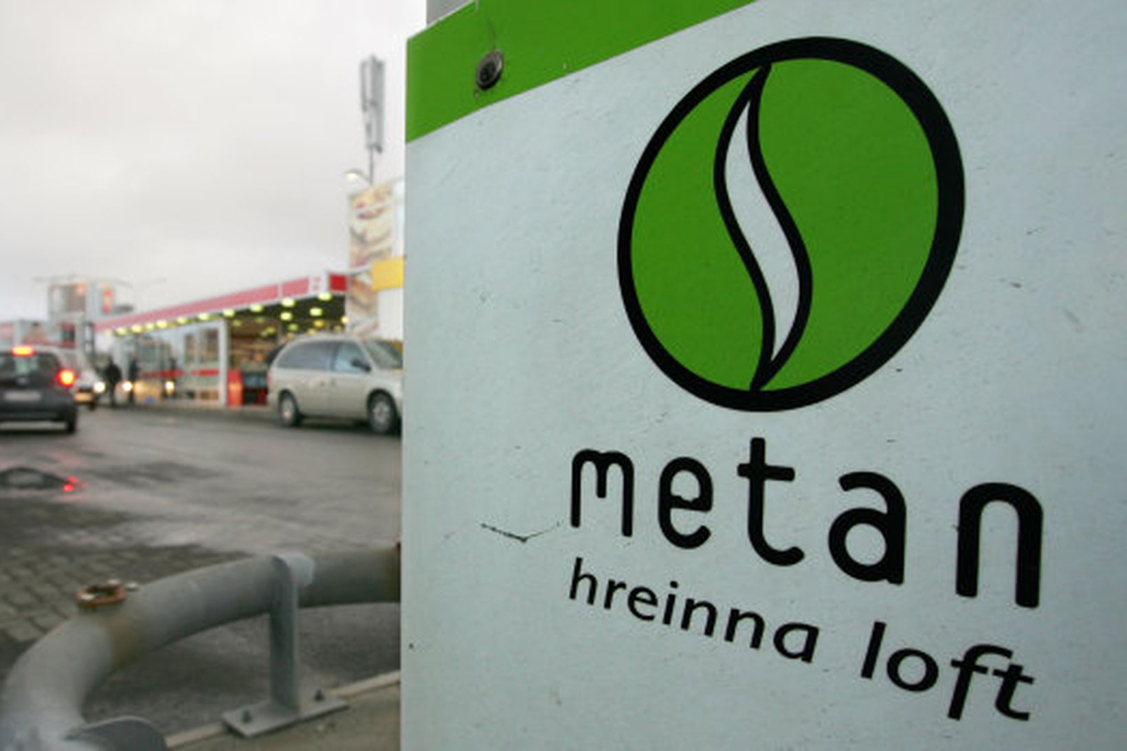 Metanstöðin við Ártúnshöfða í Reykjavík.