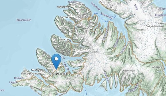 Gat á sjókví í Arnarfirði