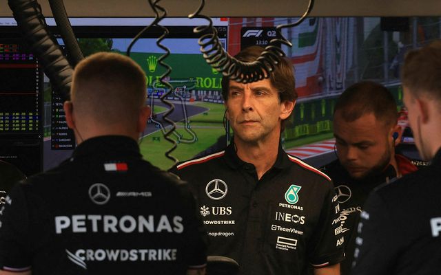 Toto Wolff ósáttur í dag.
