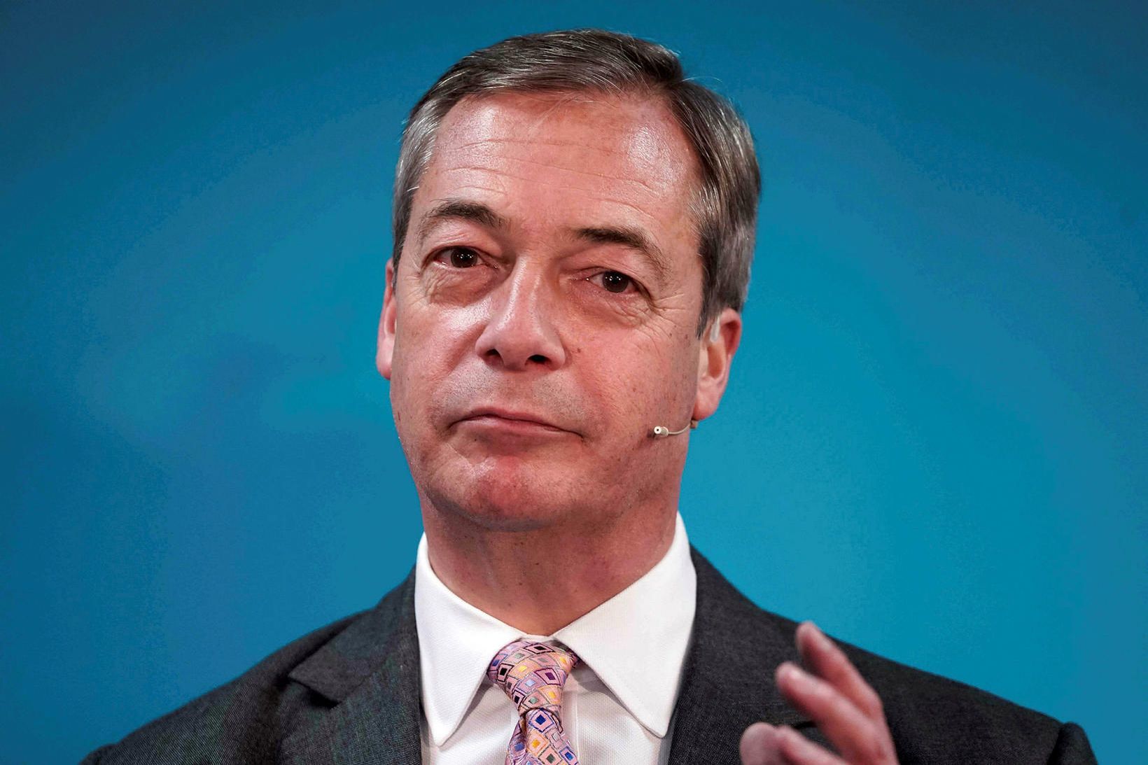 Nigel Farage, formaður Brexit-flokksins.
